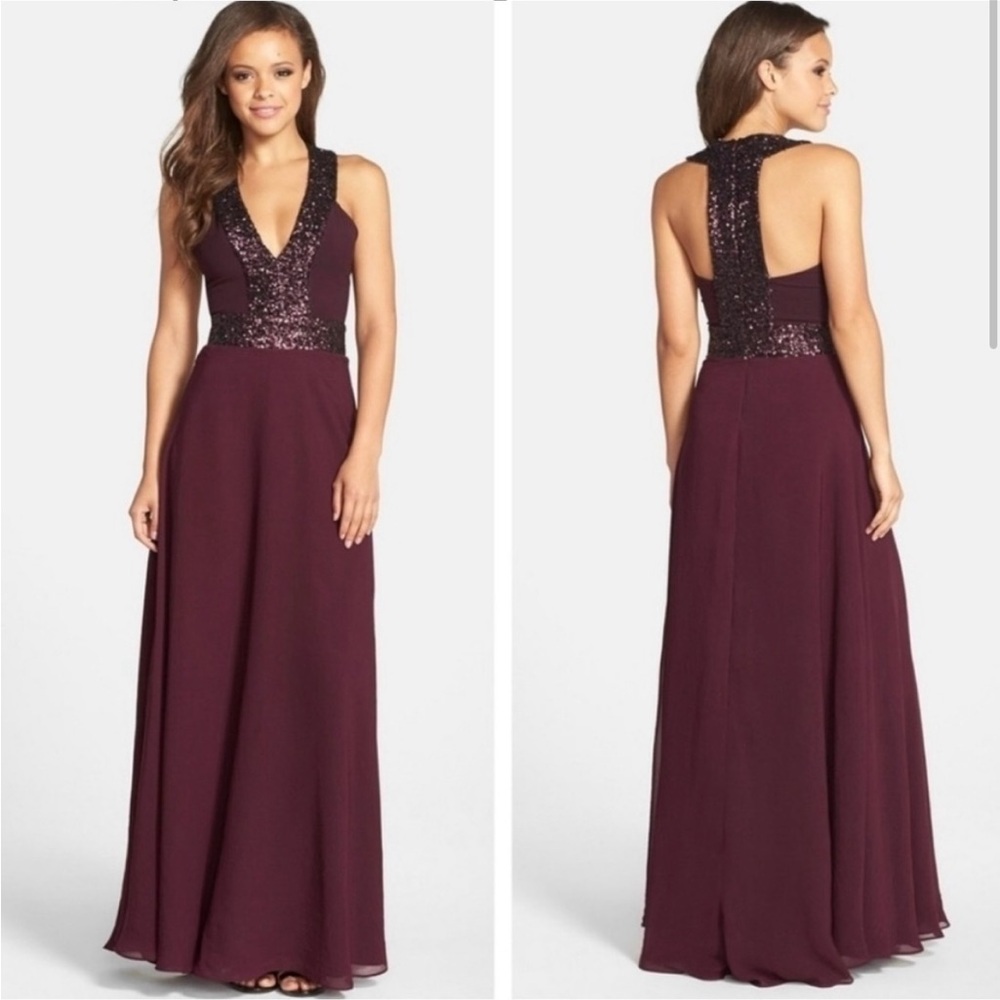 Dress the Population Delaney Crepe Gown